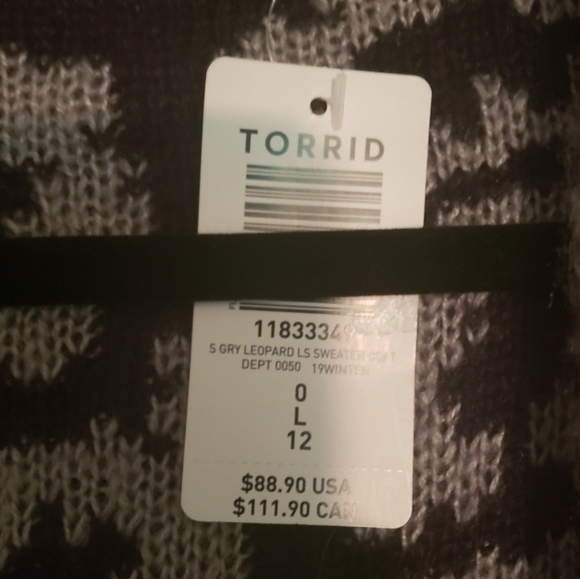 Torrid leopard cardigan - Picture 3 of 3